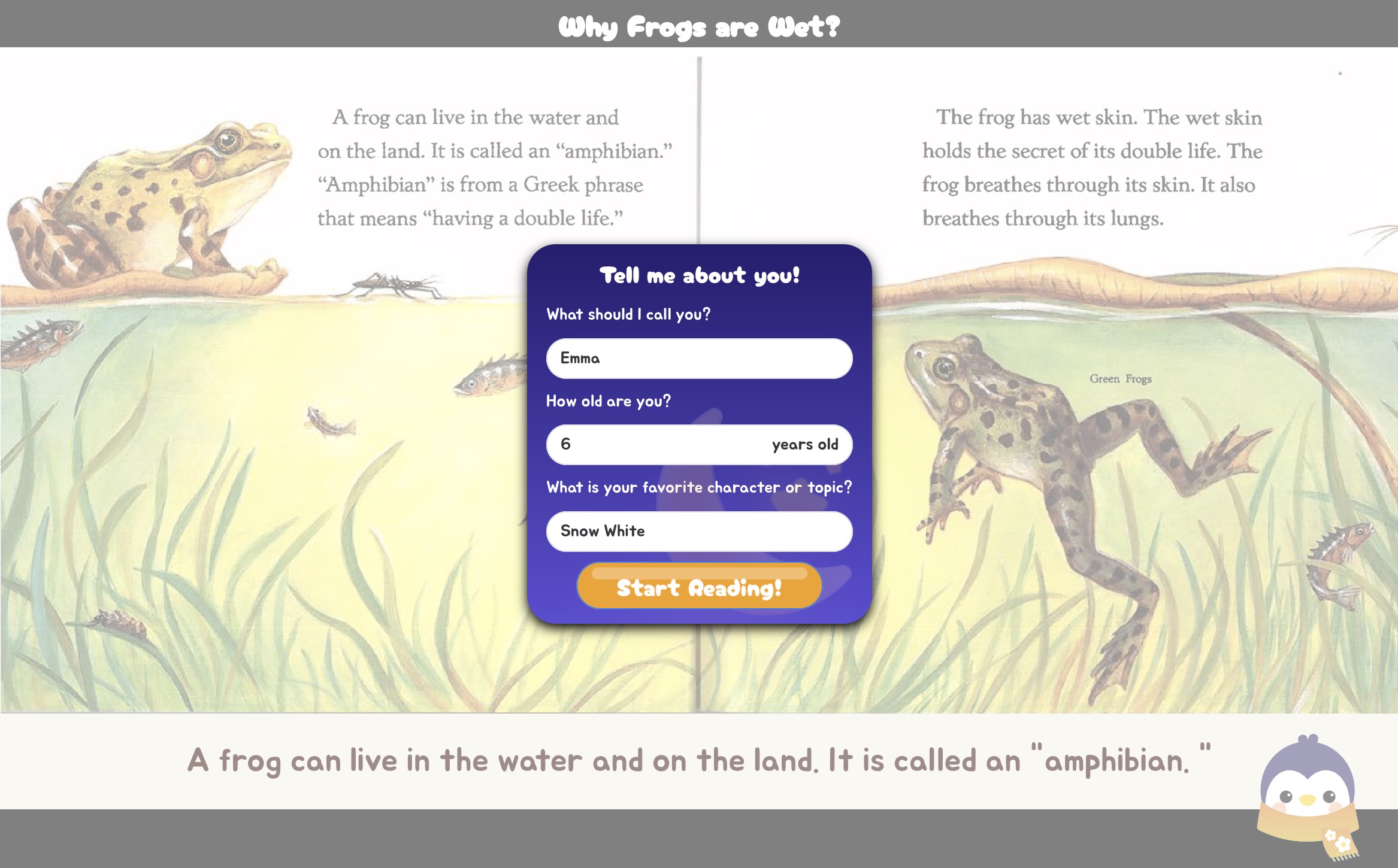 StoryMate interactive story-reading demo